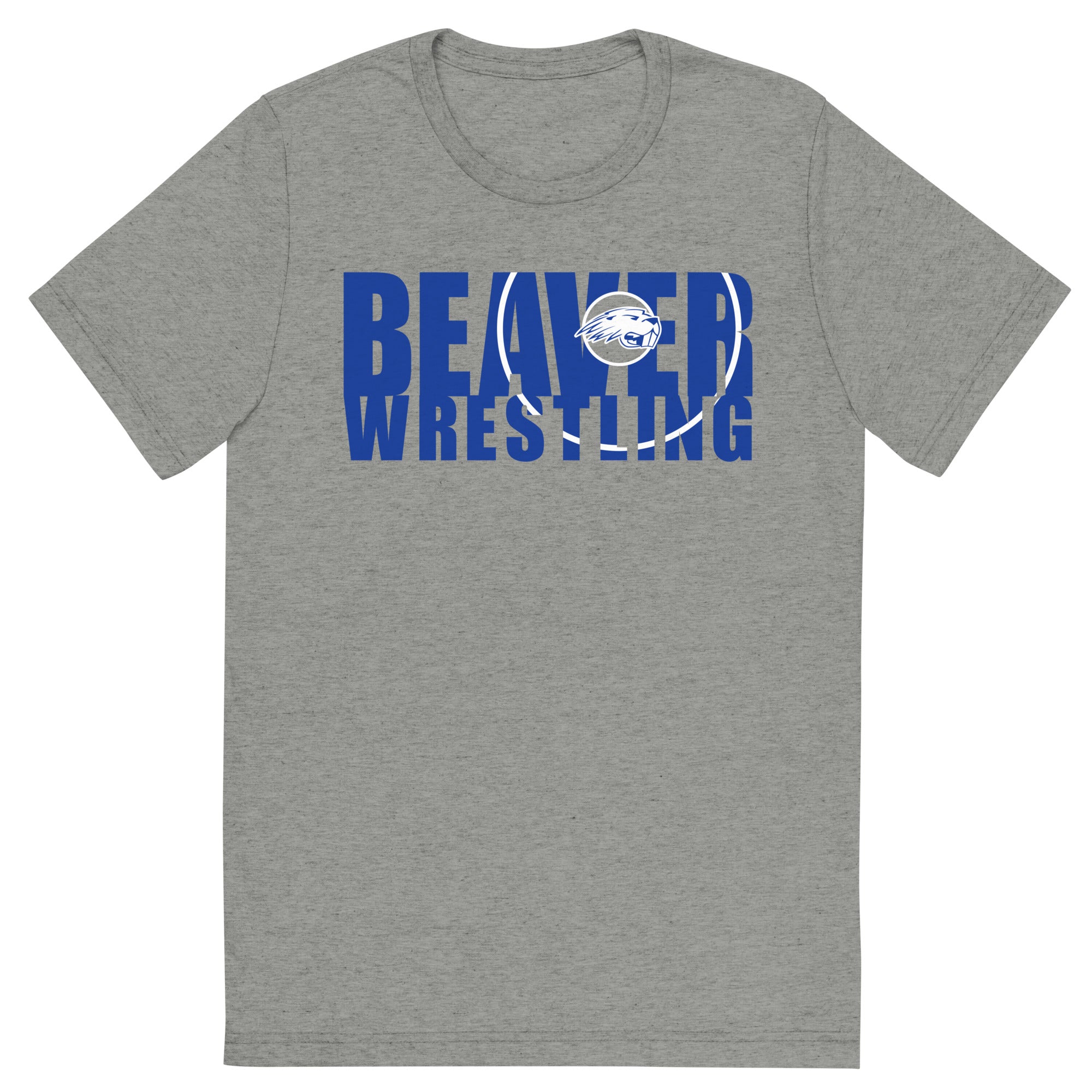 Pratt Community College Wrestling Mat Short sleeve triblend t-shirt