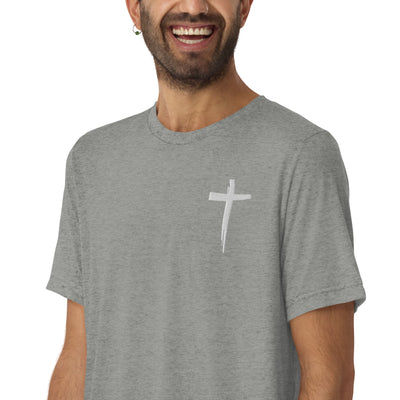 St. Stephen Lutheran Church Cross Only Unisex Tri-Blend T-Shirt