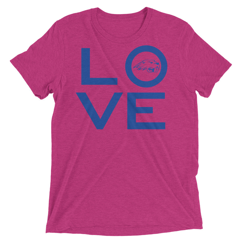 Pratt Community College LOVE Unisex Tri-Blend T-Shirt