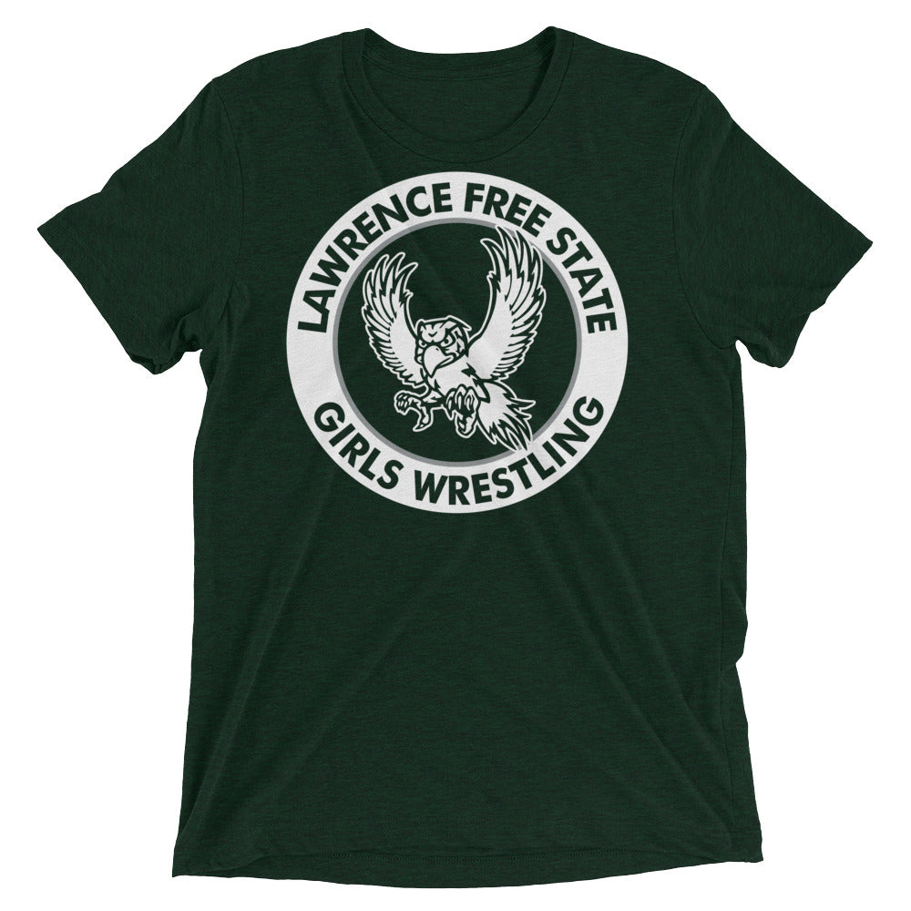 Lawrence Free State Girls Wrestling  Unisex Tri-Blend T-Shirt
