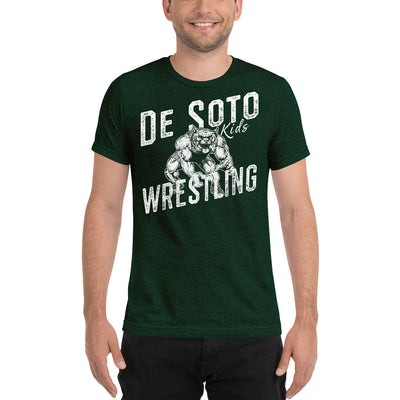 De Soto Kids Wrestling Unisex Tri-Blend T-Shirt