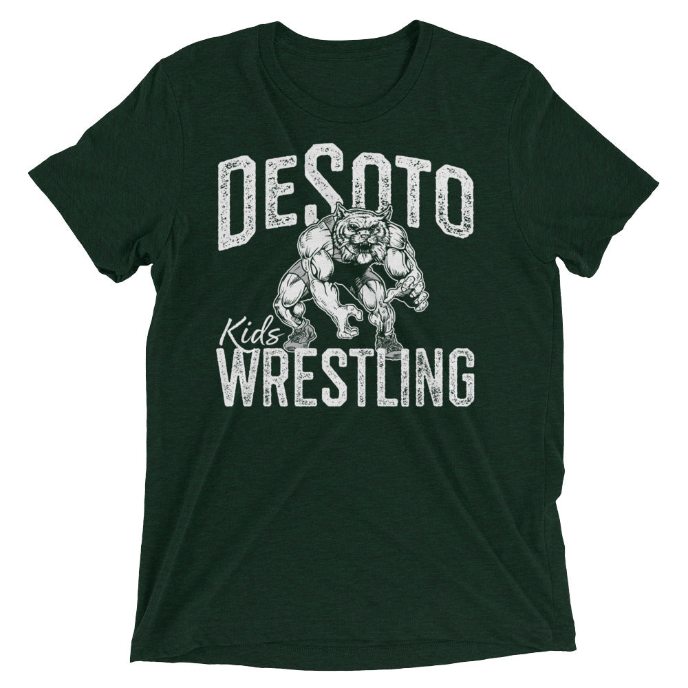 De Soto Kids Wrestling Unisex Tri-Blend T-Shirt
