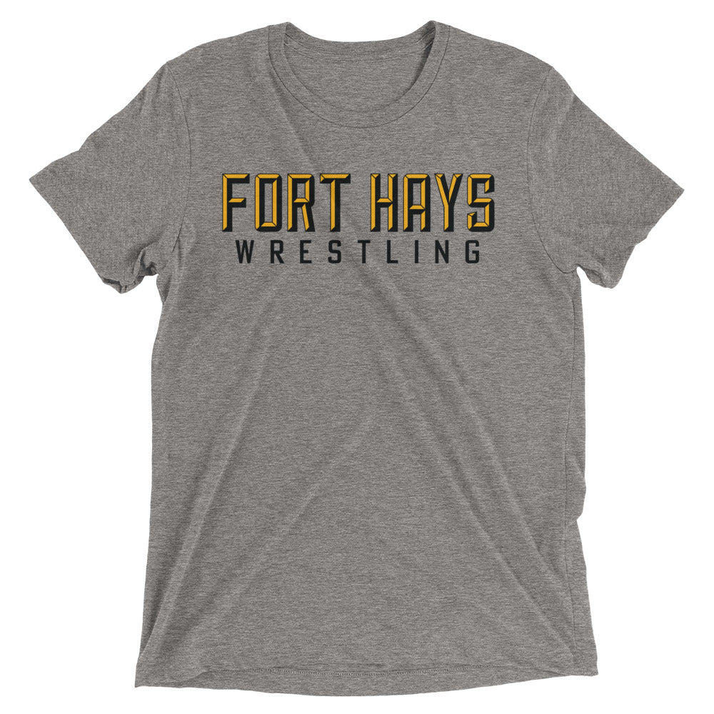 Fort Hays State University Wrestling Unisex Tri-Blend T-Shirt