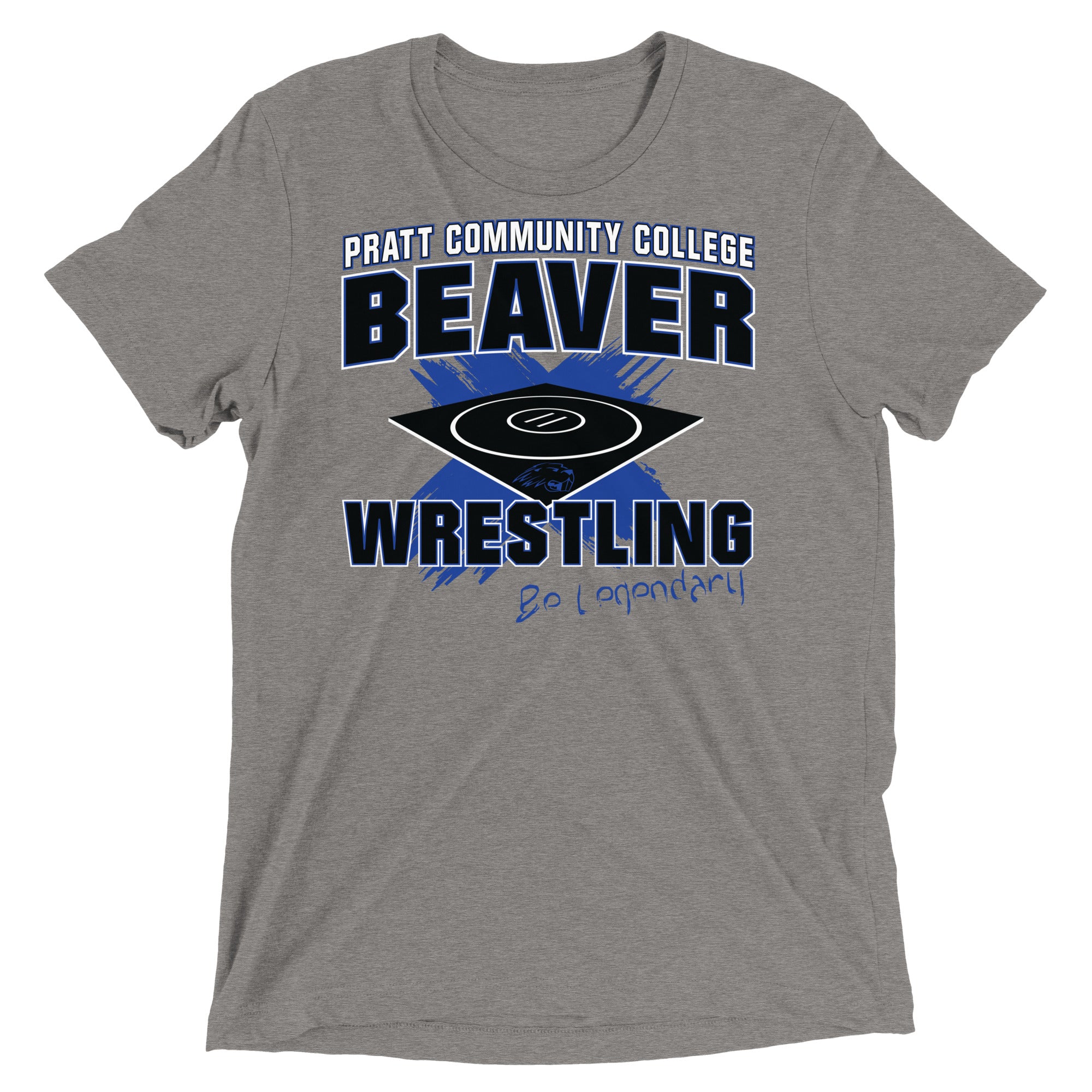 Pratt Community College Wrestling Be Legendary Unisex Tri-Blend T-Shirt