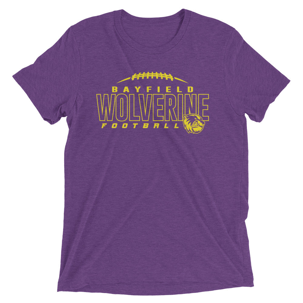 Bayfield Middle School Football Unisex Tri-Blend T-Shirt