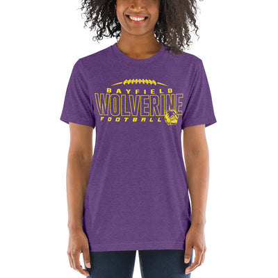 Bayfield Middle School Football Unisex Tri-Blend T-Shirt