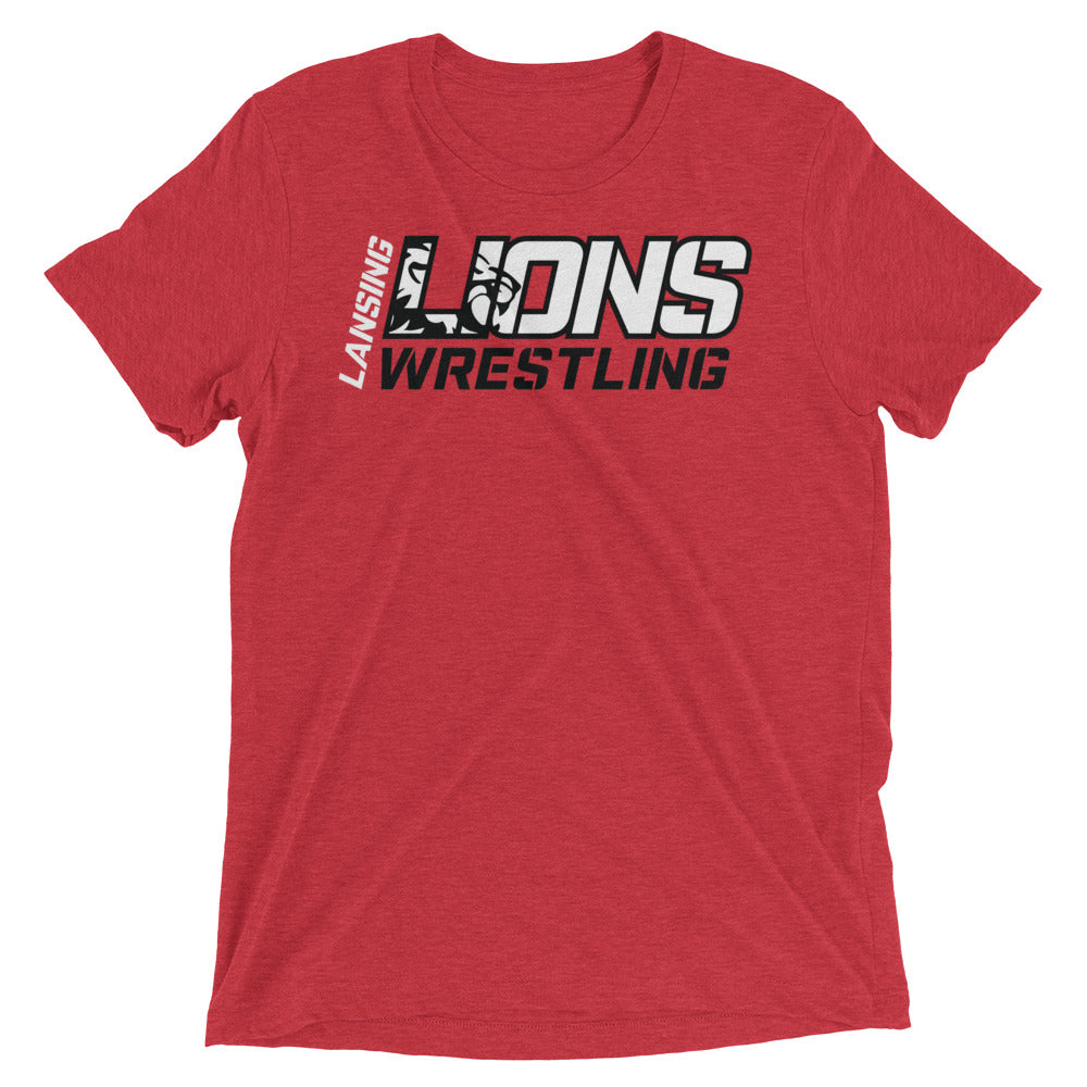 Lansing Wrestling  Unisex Tri-Blend T-Shirt