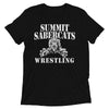 Summit Trail Middle School Wrestling  With Back Design Unisex Tri-Blend T-Shirt