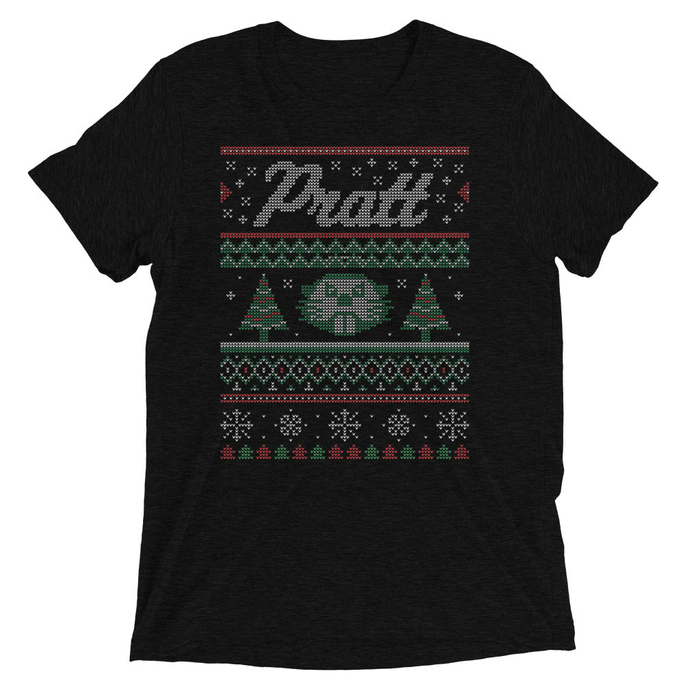 Pratt Community College Christmas Sweater Short sleeve t-shirt