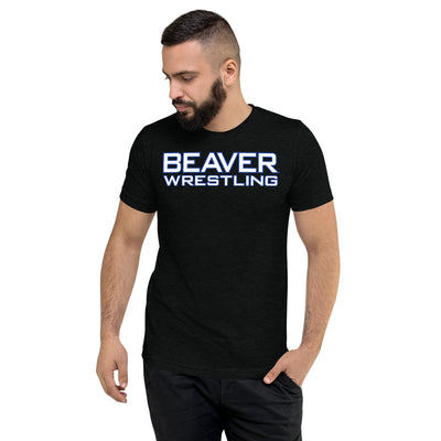 Pratt Community College Beaver Wrestling Unisex Tri-Blend T-Shirt