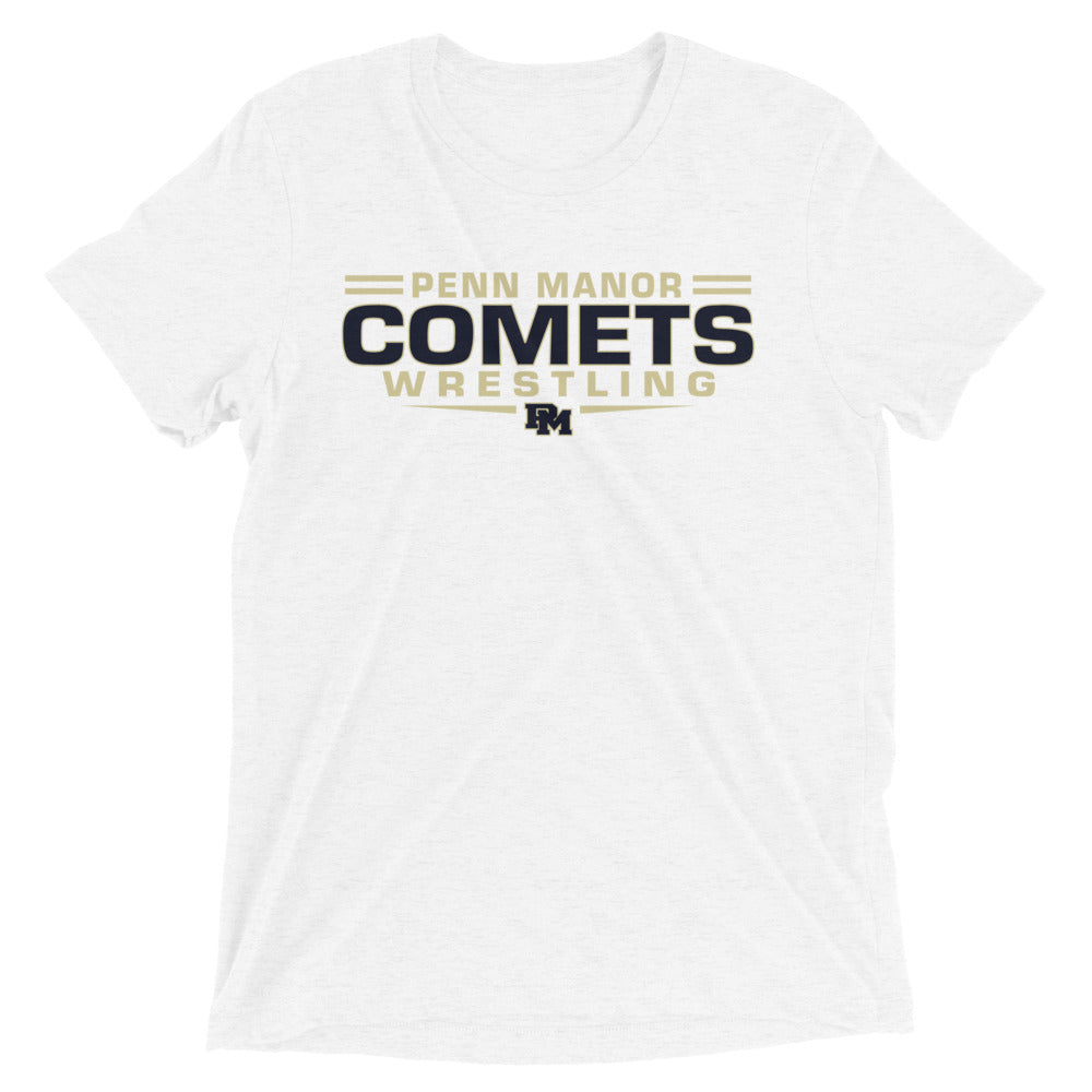 Penn Manor Comets Wrestling Unisex Tri-Blend T-Shirt