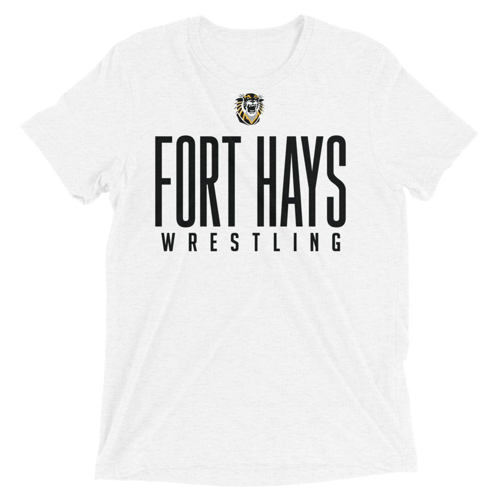 Fort Hays State University Wrestling Unisex Tri-Blend T-Shirt