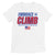 Greater Heights Wrestling Embrace The Climb 3 Short sleeve triblend t-shirt