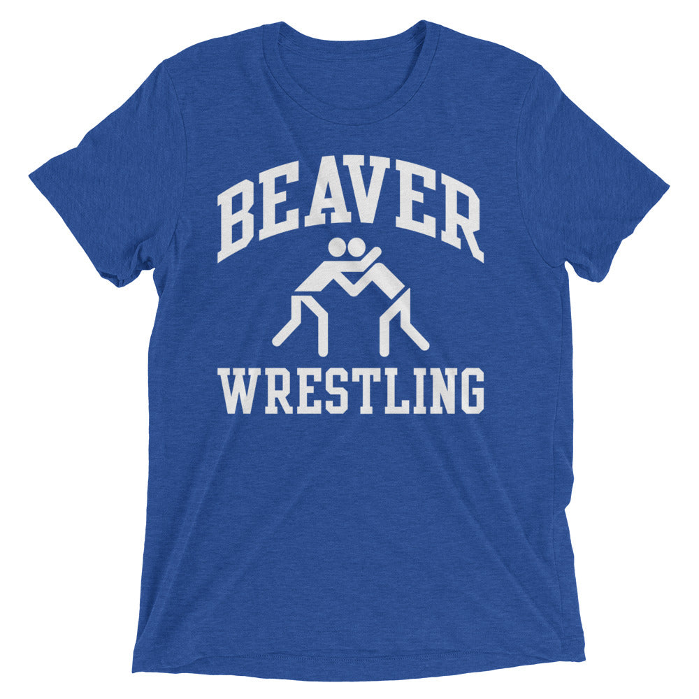 Pratt Community College Beaver Wrestling unisex triblend t-shirt