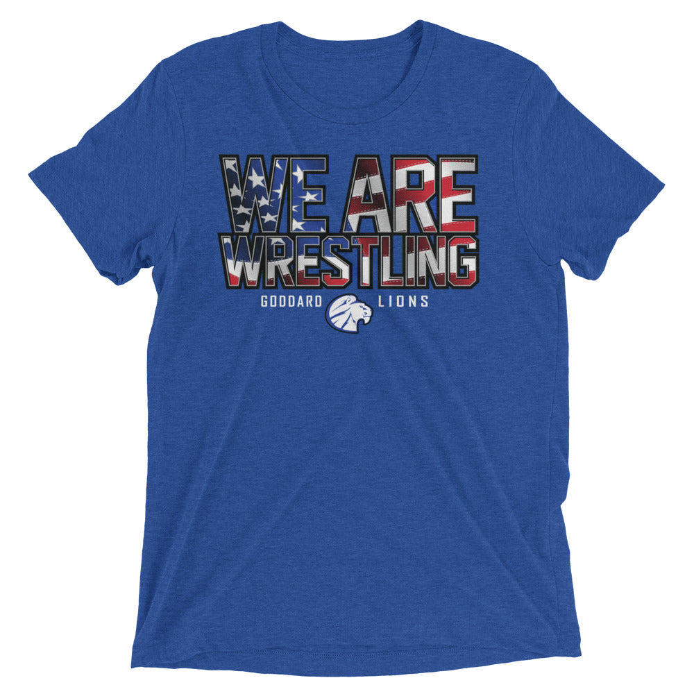 Goddard We Are Wrestling Unisex Tri-Blend t-shirt