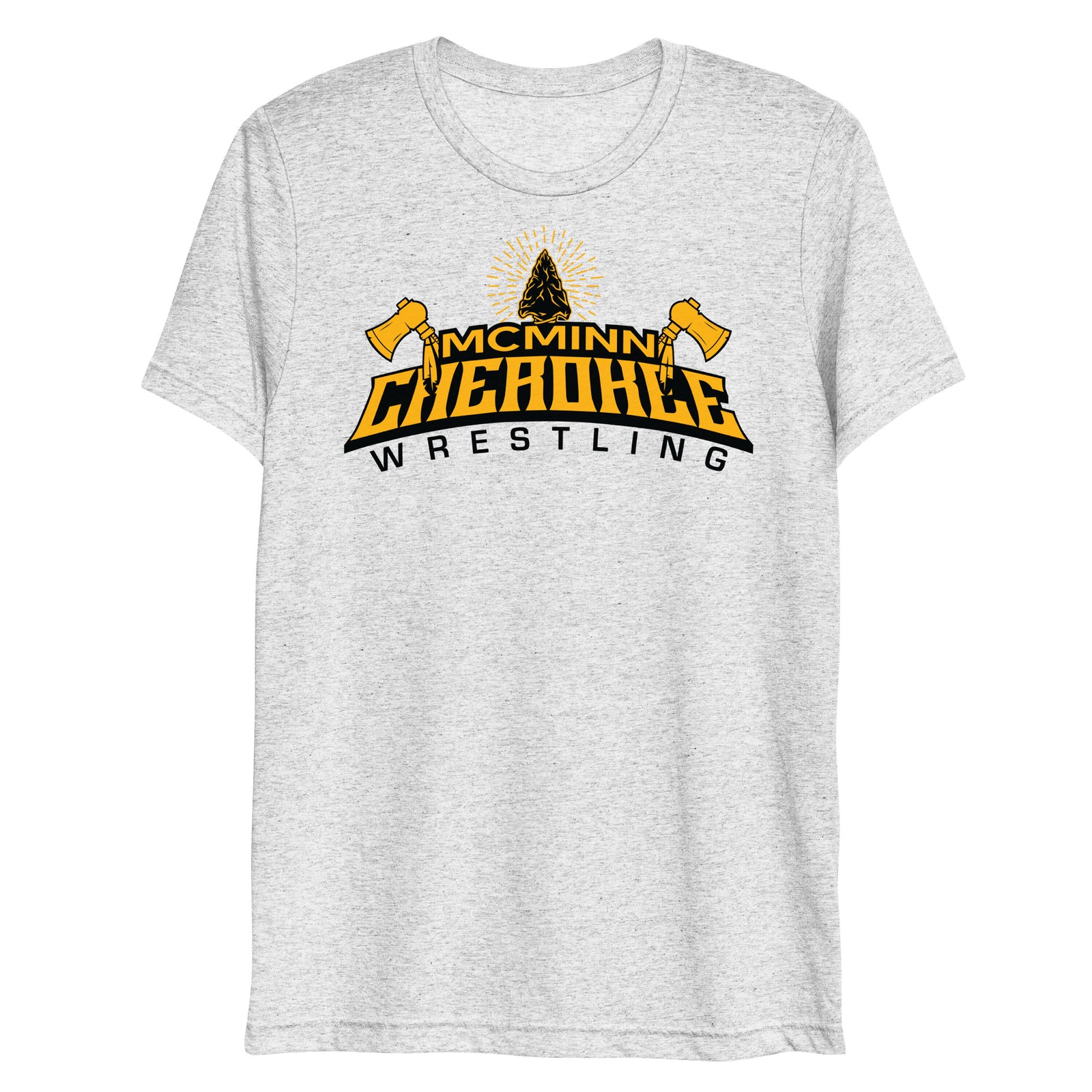 McMinn Cherokees Wrestling Unisex Tri-Blend T-Shirt
