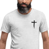 St. Stephen Lutheran Church Cross Only Unisex Tri-Blend T-Shirt