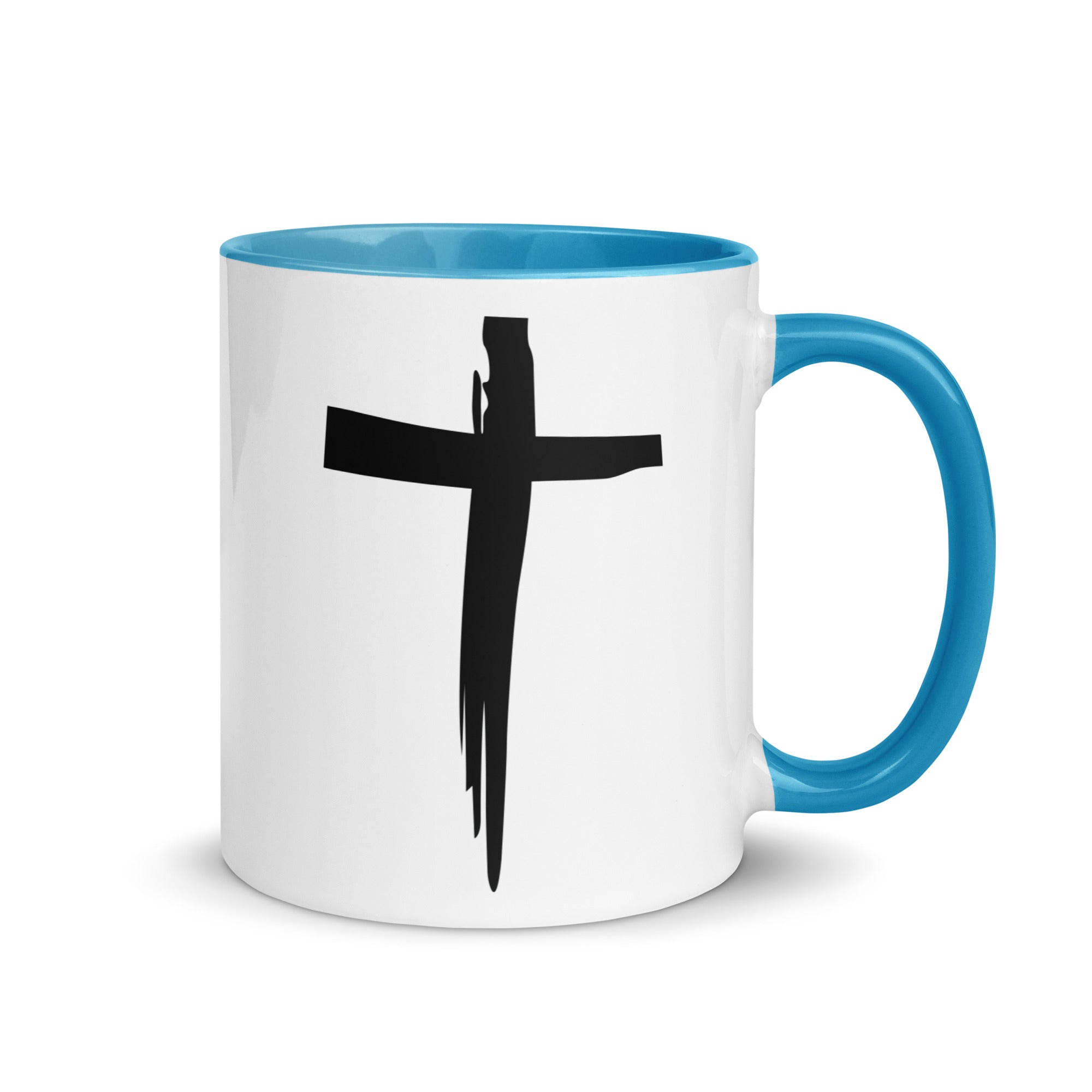 St. Stephen Lutheran Church Cross Only White Ceramic Mug with Color Inside