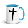 St. Stephen Lutheran Church Cross Only White Ceramic Mug with Color Inside