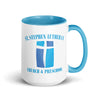 St. Stephen Lutheran Church Full Logo White Ceramic Mug with Color Inside