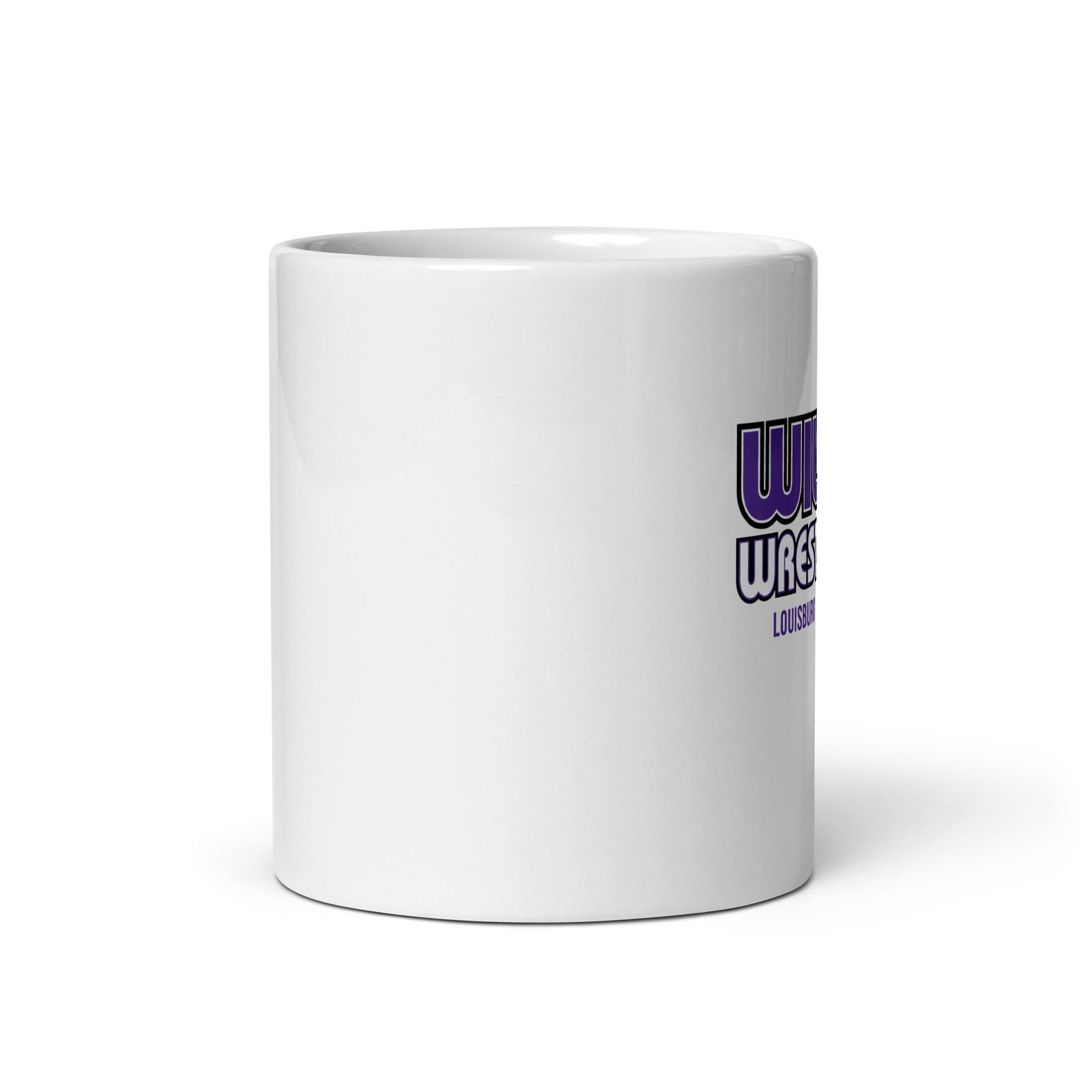 Wildcat Wrestling Club (Louisburg) White Glossy Mug