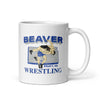 Pratt Community College Beaver Wrestling KS White Glossy Mug