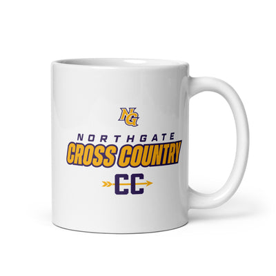 Northgate Middle School XC White Glossy Mug