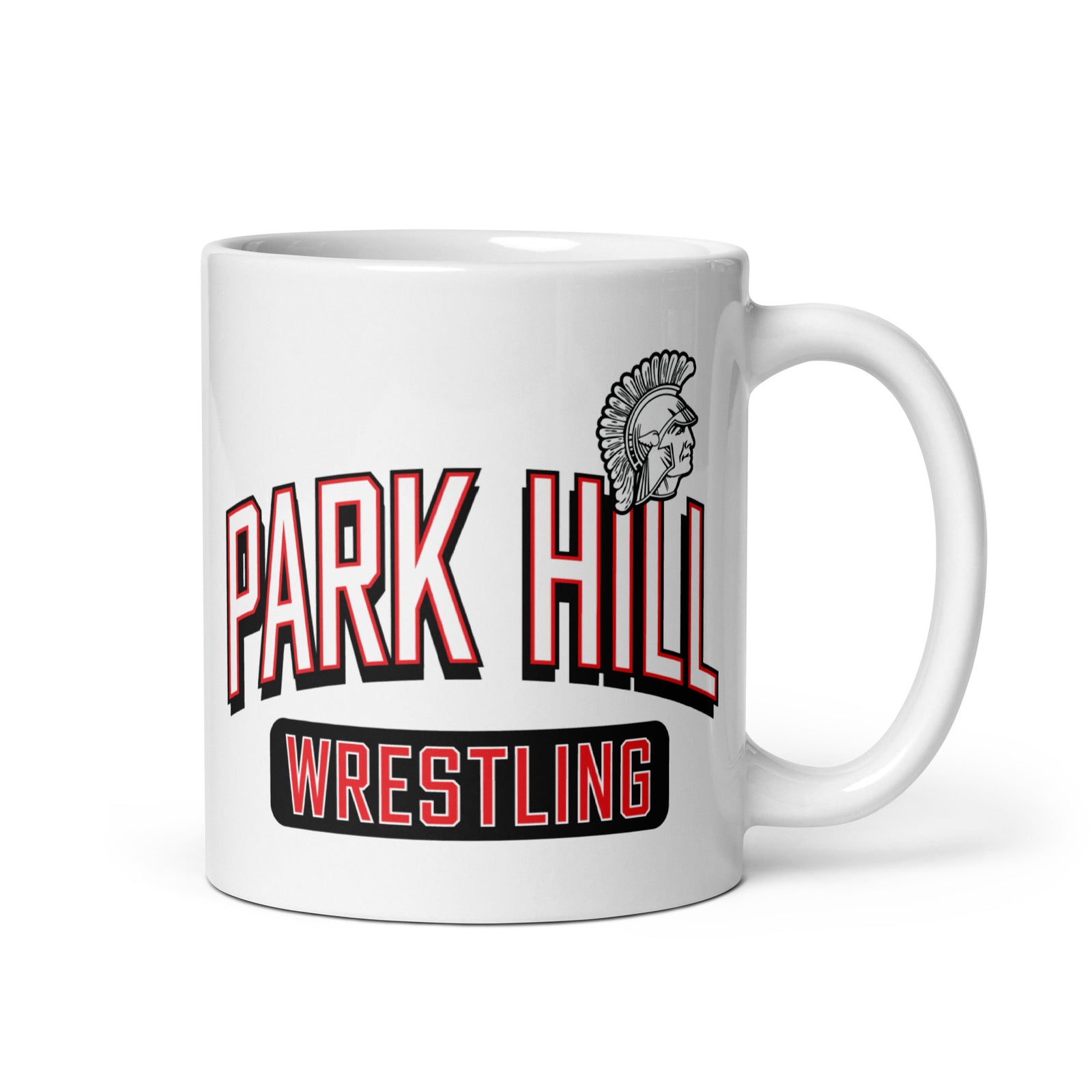 Park Hill Wrestling White glossy mug