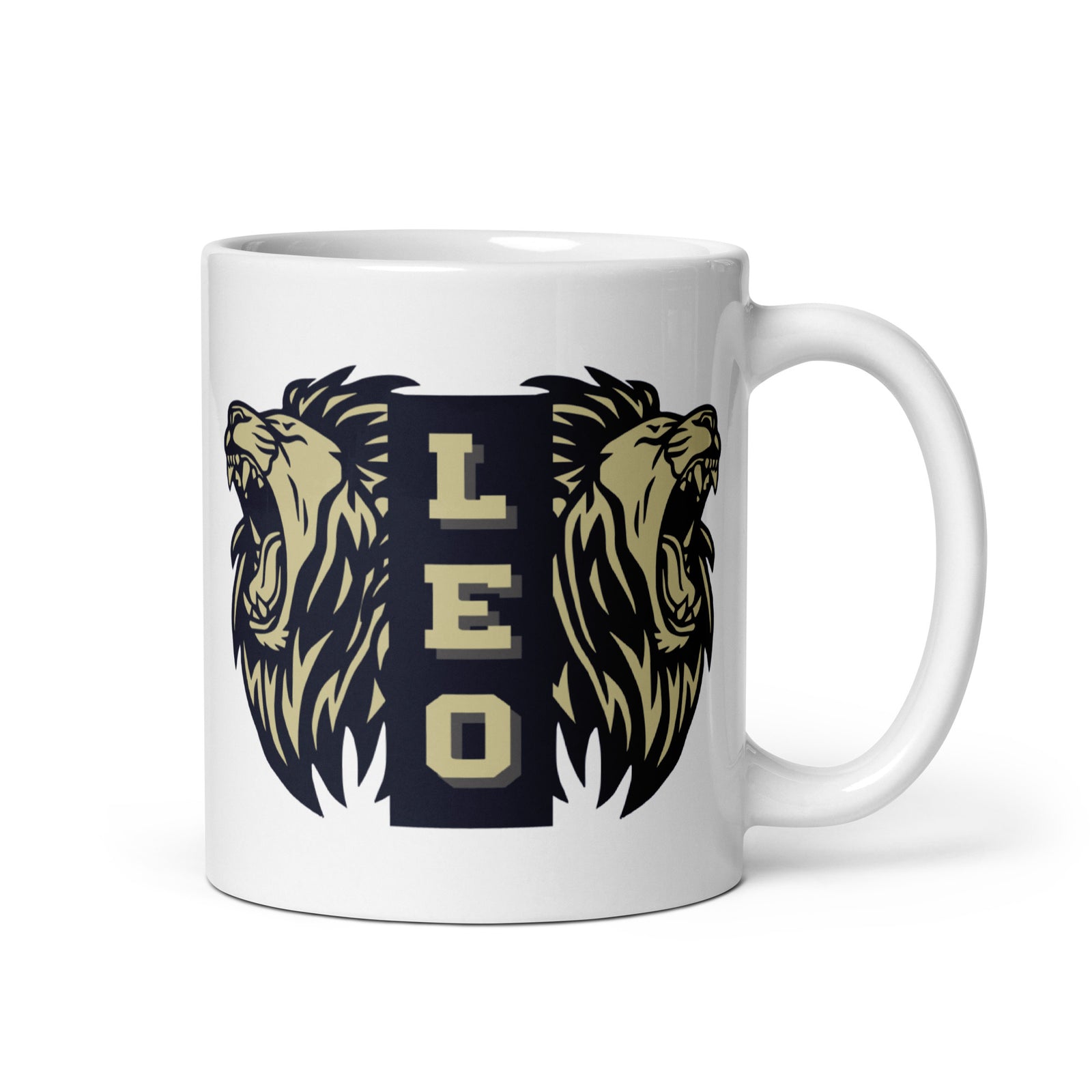 Tappan Zee HS LEO Club White glossy mug