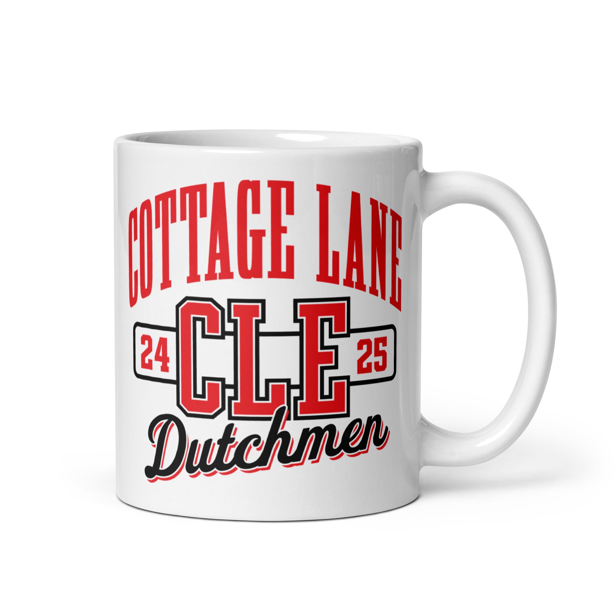 Cottage Lane Elementary White glossy mug