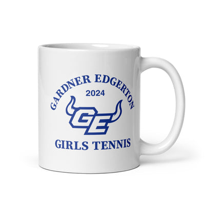 Gardner Edgerton Tennis White Glossy Mug