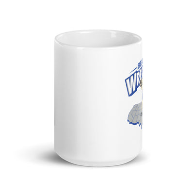 Pratt Community College Beaver Wrestling USA White Glossy Mug