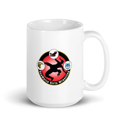 White glossy mug