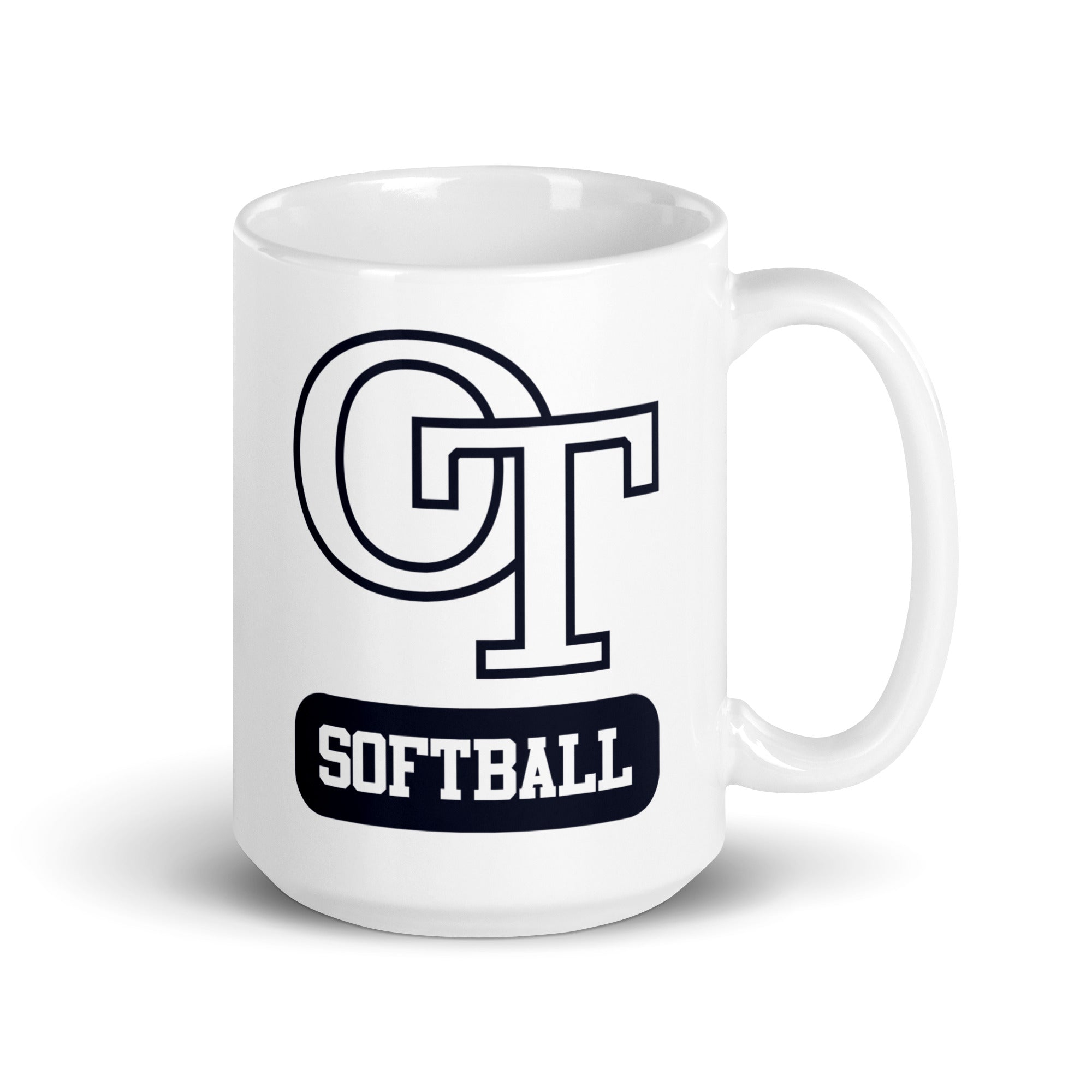 OT Baseball and Softball League - Softball White Glossy Mug