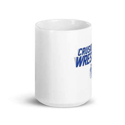 Crusader Jr. Wrestling White Glossy Mug