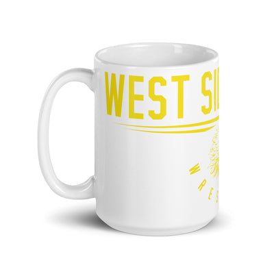 West Side Eagles Wrestling White Glossy Mug