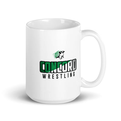 Minutemen Wrestling Club White glossy mug