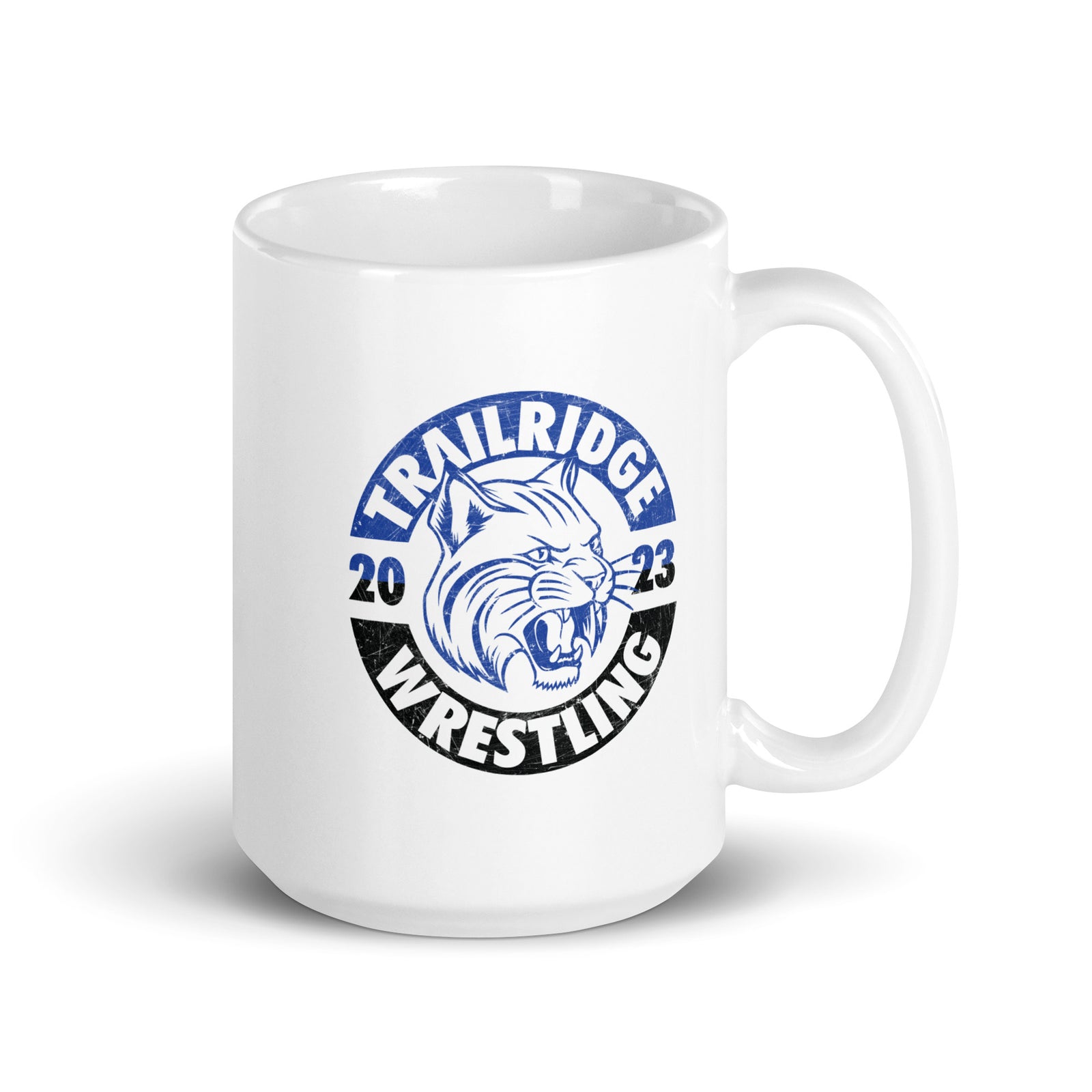 Trailridge Wrestling White Glossy Mug