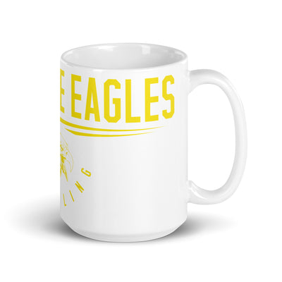 West Side Eagles Wrestling White Glossy Mug