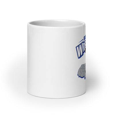 Pratt Community College Beaver Wrestling USA White Glossy Mug