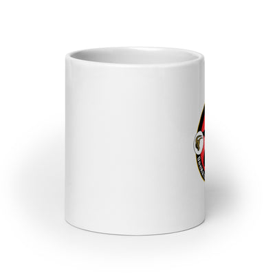 White glossy mug