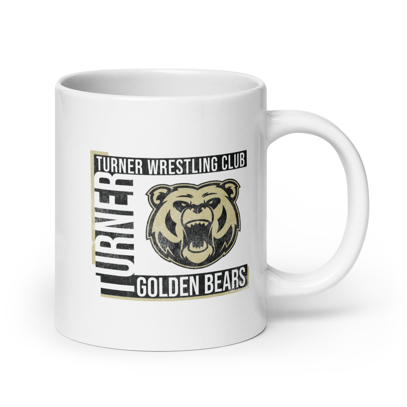 Turner Wrestling Club White Glossy Mug