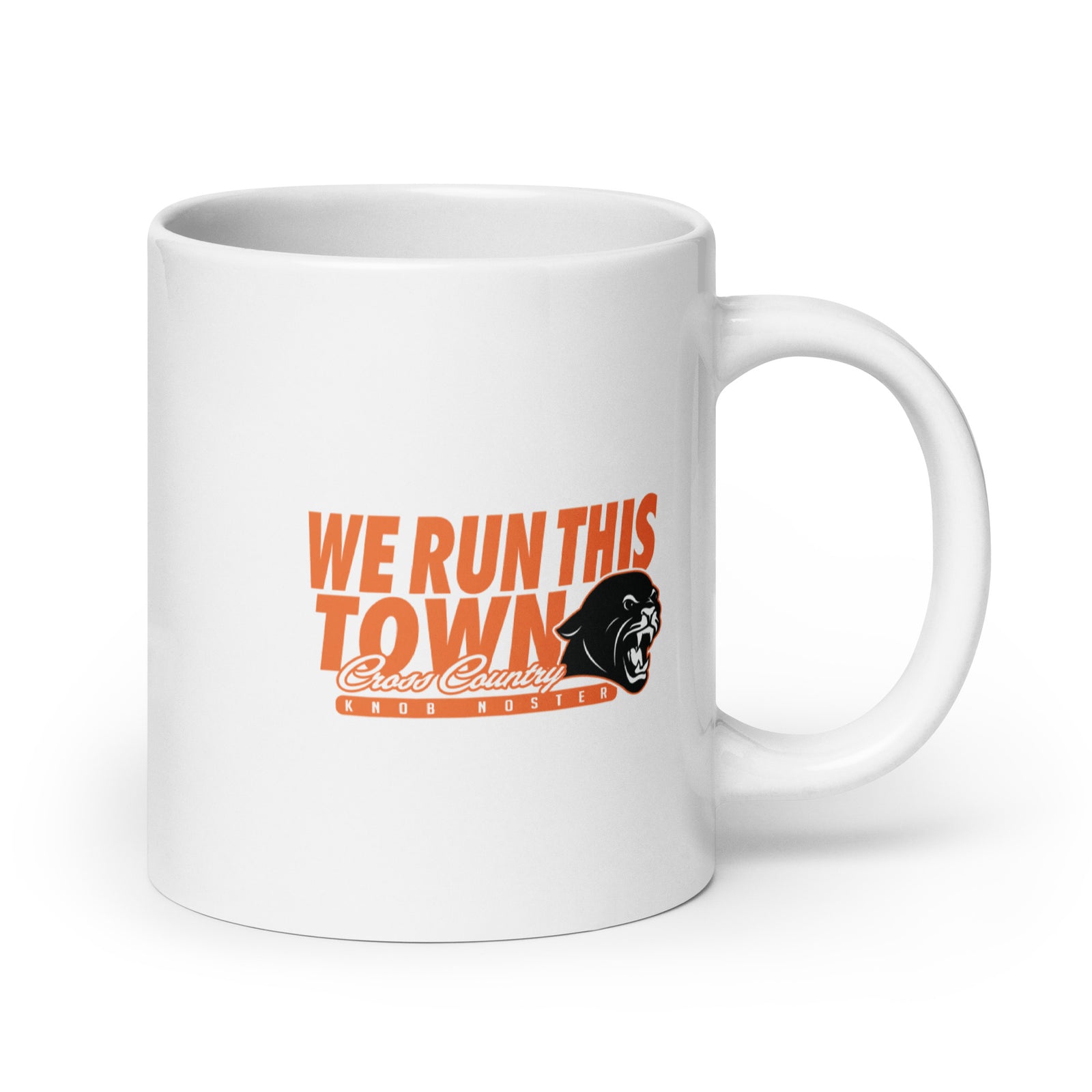 Knob Noster Cross Country White Glossy Mug