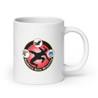 White glossy mug