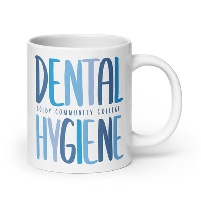 Colby Community College Dental Hygiene White glossy mug