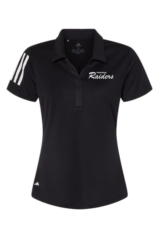 Frontenac HS Wrestling Adidas Women's Floating 3-Stripes Polo - A481 (emb)