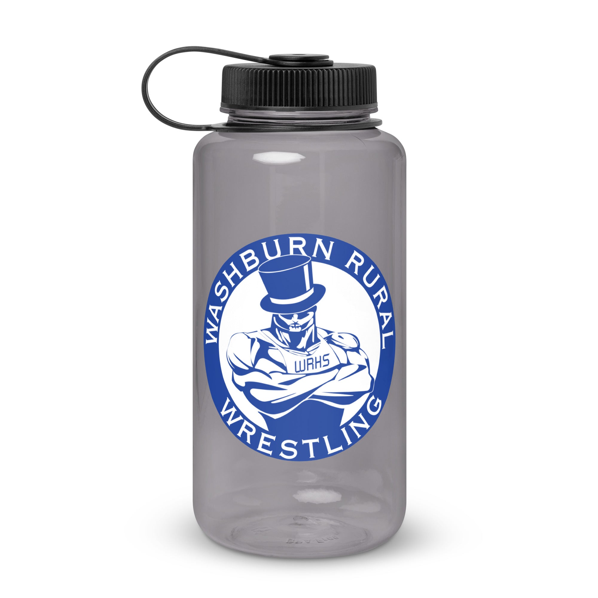 Washburn Rural Wrestling Wide mouth plastic water bottle