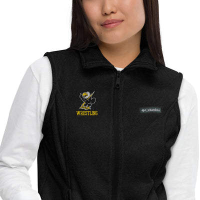 Cloud County CC Wrestling Womens Columbia Fleece Vest