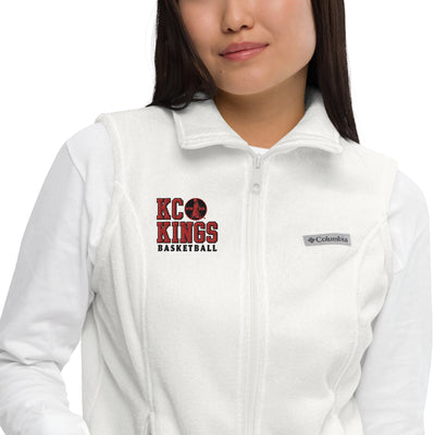 KC Kings Basketball Womens Columbia Fleece Vest