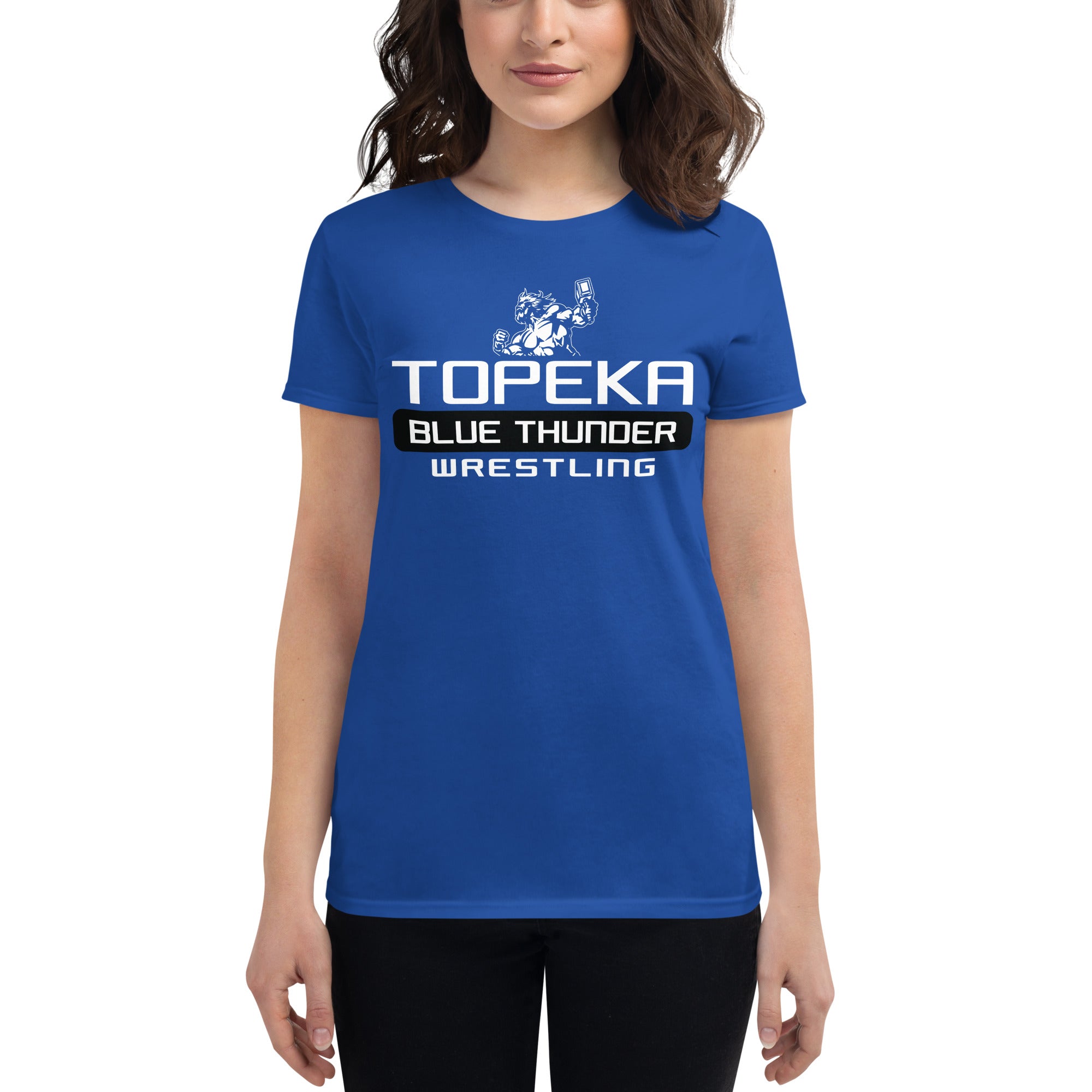 Topeka Blue Thunder Wrestling Women's short sleeve t-shirt